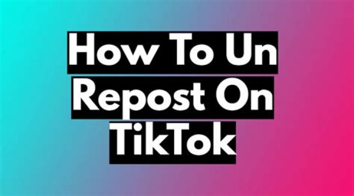 How to un repost a video on TikTok – 2022