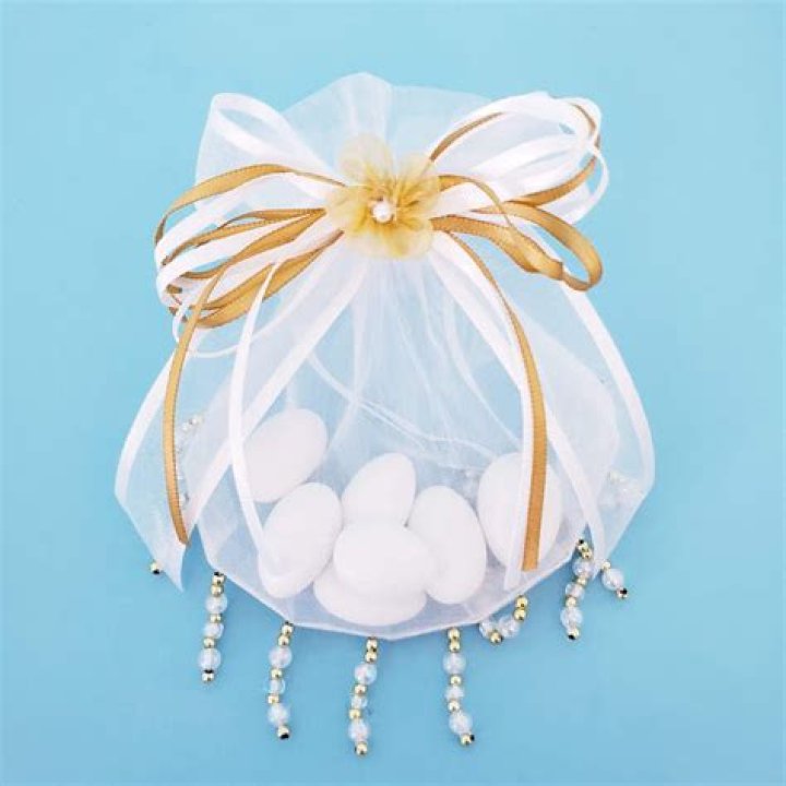 Organza Bead Bag Bomboniera — Blessed Celebration