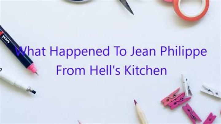 What Happened To Jean Philippe? – Celebrity